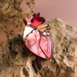 Anatomical Heart Pin - Red