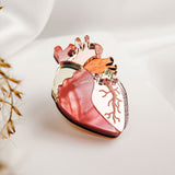 Anatomical Heart Pin - Rose Gold