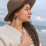Anatomical Heart Earrings - black