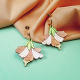 Hibiscus Earrings - Peachy Haze