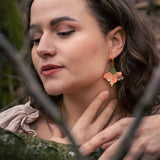 Hibiscus Earrings - Peachy Haze