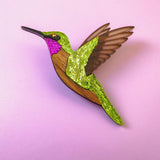 Hummingbird Brooch
