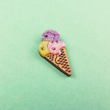 Ice Cream Pin - Pink