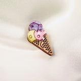 Ice Cream Pin - Pink