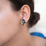 Minimalistische Ohrstecker - Regenbogenflocken