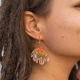 Organic Floral Hoops - Coral