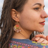 Organic Floral Hoops - Coral