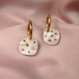 Rainbow Dots Hoops