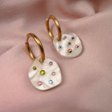 Rainbow Dots Hoops