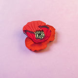 Red Poppy Pin