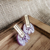 Romantic Tulip Earrings - Purple