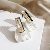 Romantic Tulip Earrings - White