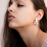 Romantic Tulip Earrings - Purple