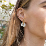Romantic Tulip Earrings - White