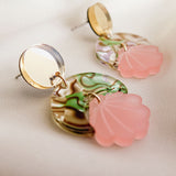 Seashell Earrings - Pink