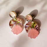 Seashell Earrings - Pink