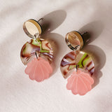 Seashell Earrings - Pink