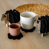 Sheep Coasters - Black
