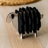 Sheep Coasters - Black