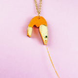 Shrimp Pendant Necklace