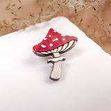 Toadstool Mushroom Pin
