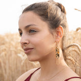 Wheat Statement Earrings