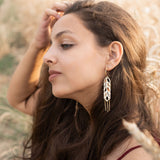 Wheat Statement Earrings